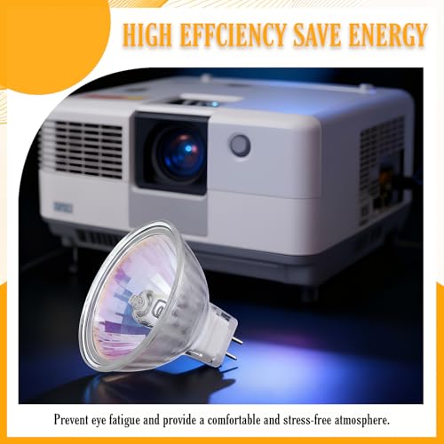 Grinsvalley 2 Pcs Projector Bulb 82v 360w Overhead Projector Lamp Gy5.3 2-Flat Pin Base for Overhead Projectors Stage Studio Lighting Lamp Replacement