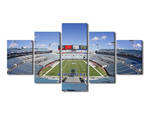 Toile de sport panoramique 152x81 cm motif jaguar tableau de football moderne TUMOVO