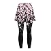 Hucavortre Cherry Blossom Rain Women Yoga Skirted Leggings Tummy Control Active Skort Butt Lift Athletic Skapri with Breathable Fabric for Running, Yoga, Fitness