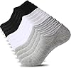 6/10 pares de calcetines antideslizantes que no se ven para mujeres y hombres, calcetines de tobillo invisibles de corte bajo