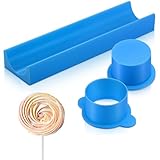 Reallnaive Circle Cake Pop Mold Set with 9 Inch Tray Easy Cake Pop Circle Maker PLA Baking Cutter Molds Set for Home Baking, Birthday Parties,...