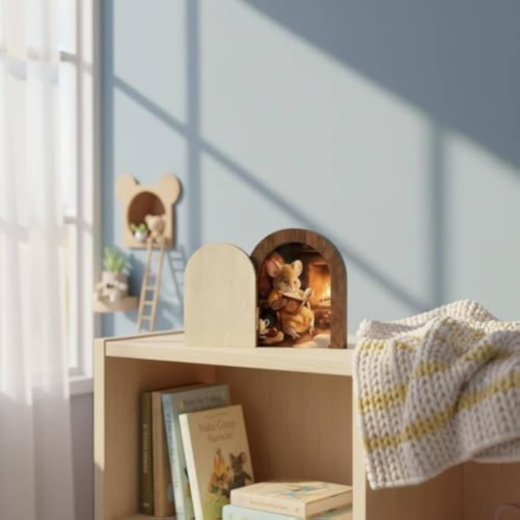 Door Wall Decal 3D Hole Sticker, Creative Gift for Kids