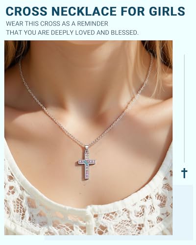 Cross Necklace Baptism First Communion Christening Religious Christian Easter Confirmation Gifts2