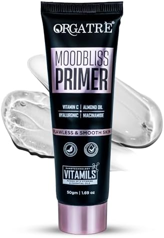 Orgatre MoodBliss Face Primer 50ml | Pores & Fine Lines Minimizer | Non-Greasy and Oil-Free | Long-Lasting Matte Finish for All Skin Types