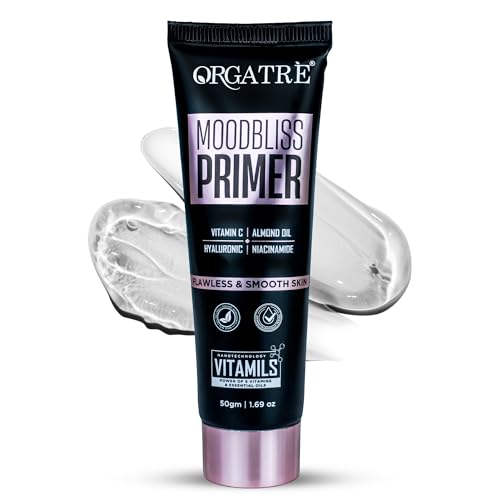 Orgatre MoodBliss Face Primer 50ml | Pores & Fine Lines Minimizer | Non-Greasy and Oil-Free | Long-Lasting Matte Finish for All Skin Types