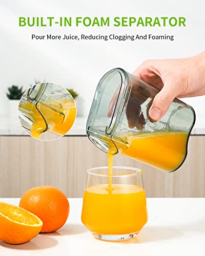 Gdor Juicer Machines With 1000W Motor, Extra Wide 3” Feed Chute Juicer, Juice Extractor For Whole Fruits And Vegetables, Easy To Clean Juice Maker, Centrifugal Juicer, Bpa-Free, Anti-Drip, Silver #TOP4