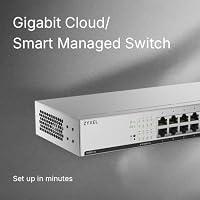 Zyxel LAN Switch 16 Port | Smart Managed Gigabit Netzwerk | GS1915-18v2 – Ansicht 4