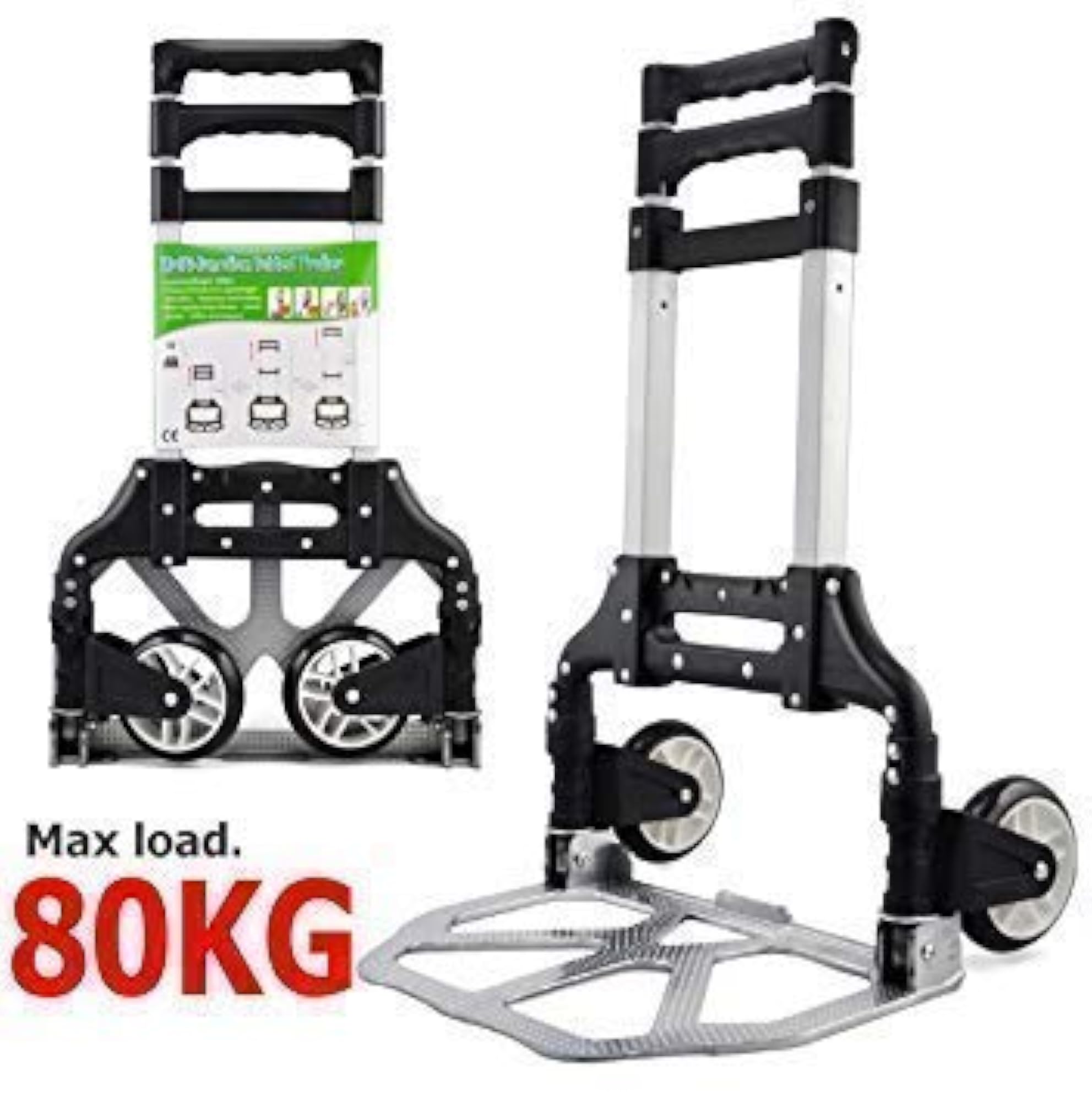 Heavy Duty Foldable Metal & Aluminium Trolley Cart