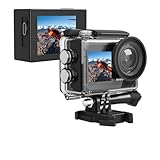 SVBONY SVGo2 4K 30FPS Unterwasserkamera, Action-Kamera, EIS, Wasserdicht bis 30m, Touchscreen, Dual-Screen, 140° Weitwinkel, WLAN, zum Schnorcheln、Reisen