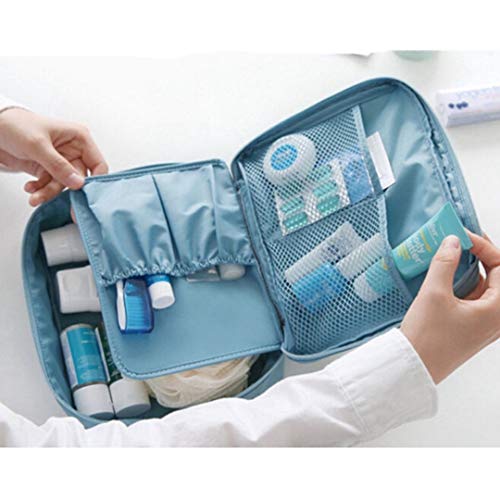 Bolsa Organizadora de Maquiagem e Cosméticos Higiene Pessoal, Organizador de Viagem Multifuncional S