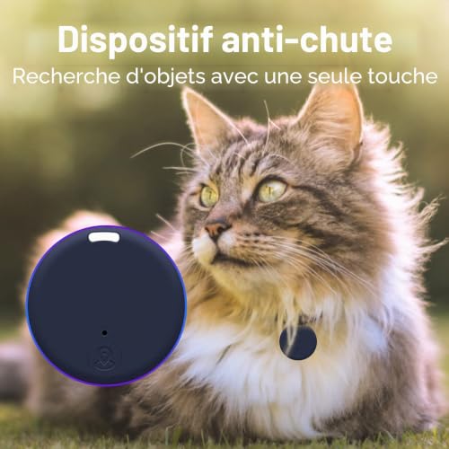 Jmwedia Traceur GPS Chien, Perte Téléphone Chercheur Alarme Trouve-clés, Localisateur d'objets avec Trou pour Porte-clés, Animaux domestiques Chien Chat véhicules Enfants âgées GPS localisation – vue 4