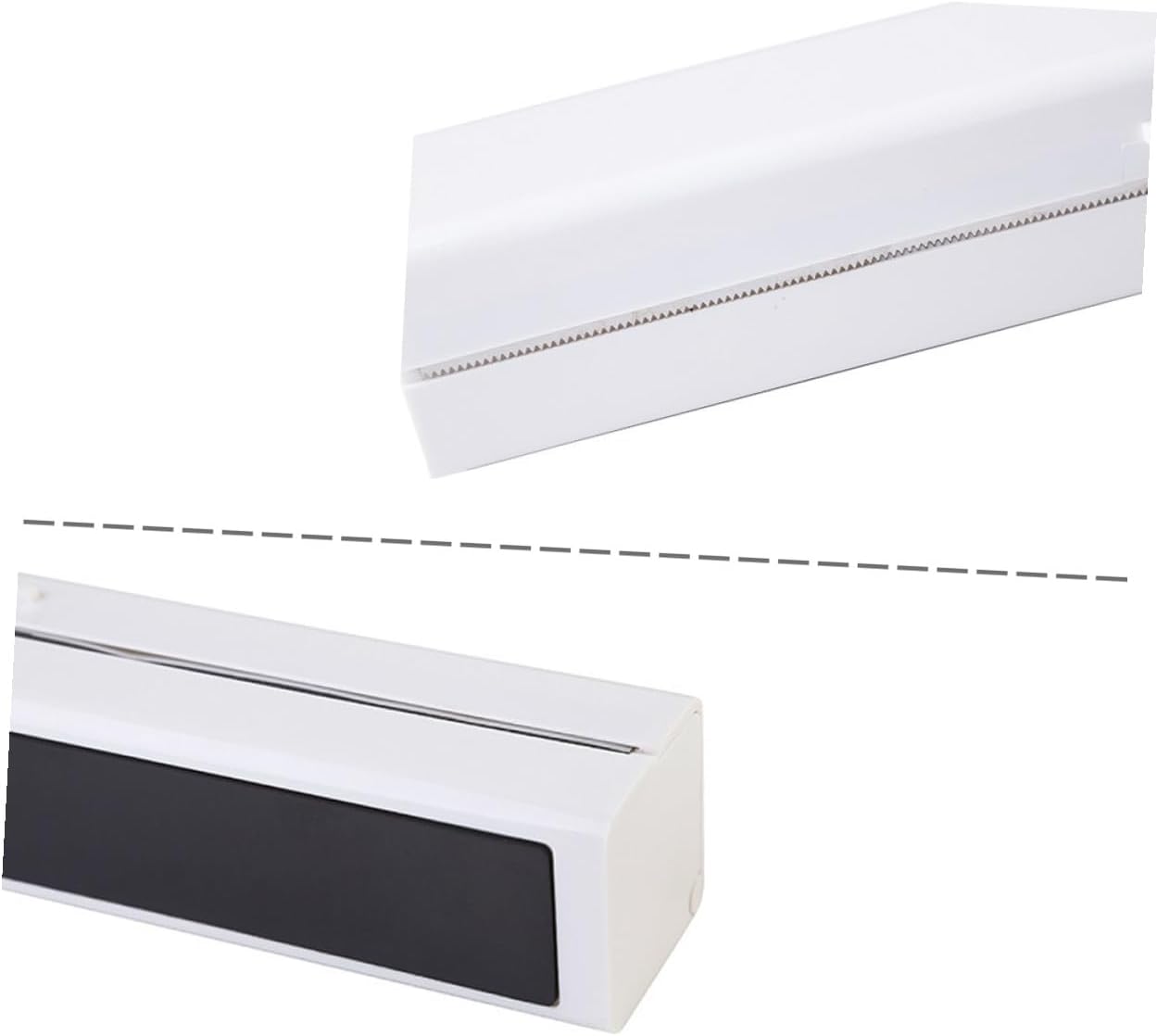Magnetic Plastic Wrap Cutter Box PP Dispenser for Home Kitchen