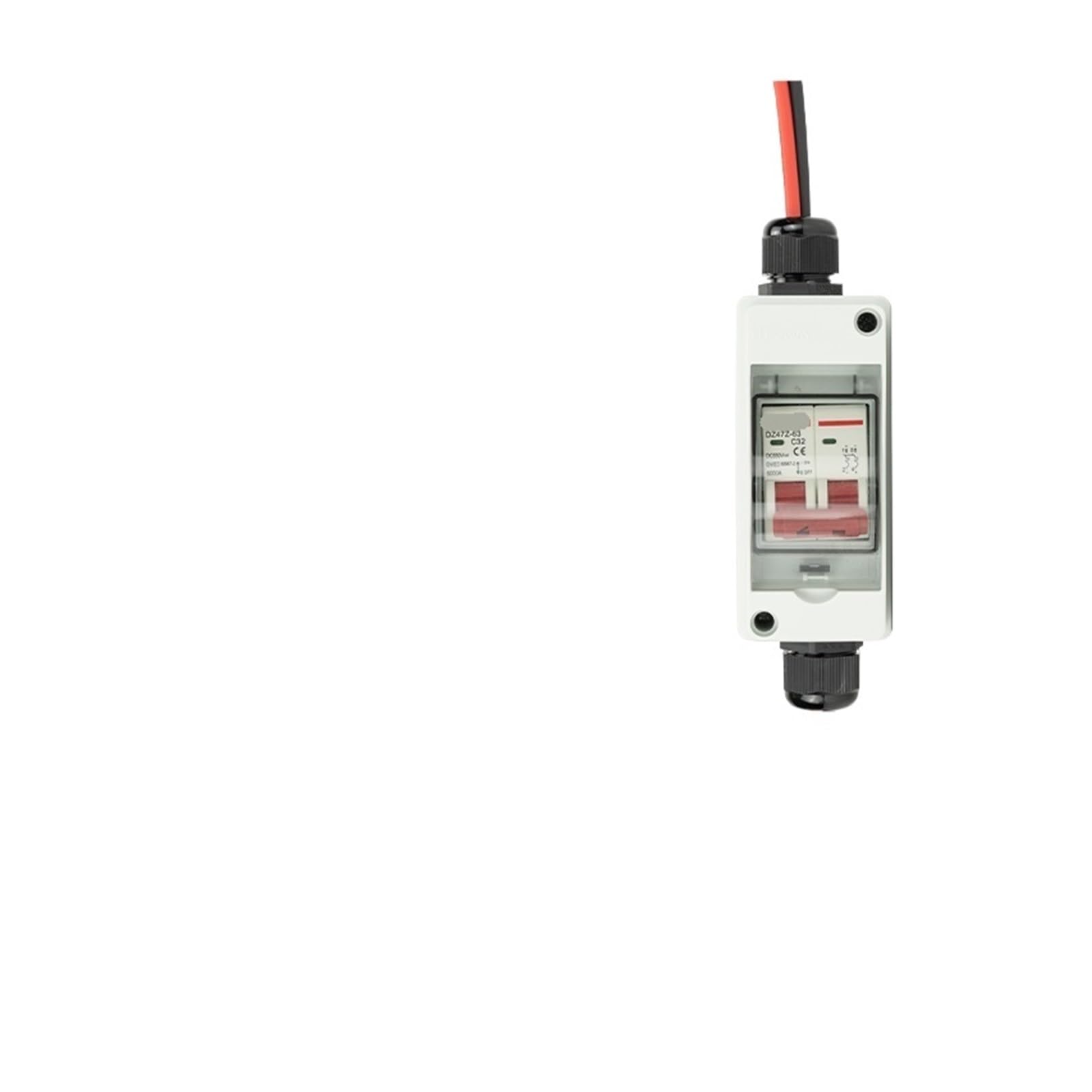 Disjoncteur 2P PV DC 550V 50A interrupteur air solaire rail Din