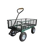 Versatile e conveniente: questo carrello da giardino non è solo ideale per attività di giardinaggio, ma anche utile per varie attività all'aperto. Che tu stia trasportando legna da ardere, attrezzi o altre forniture, questo carrello è versatile e affidabile