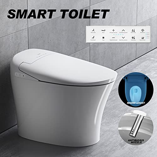 image for COSVALVE Smart Toilet, Auto Flush, Heated Seat with Integrated Remote 
