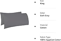 Vista 5 de TBM - Funda de almohada extra grande que se adapta incluso a las almohadas más esponjosas, la almohada de panqueques extra alta, 100% algodón