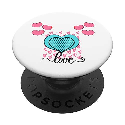 Love Hearts PopSockets mit austauschbarem PopGrip Cover