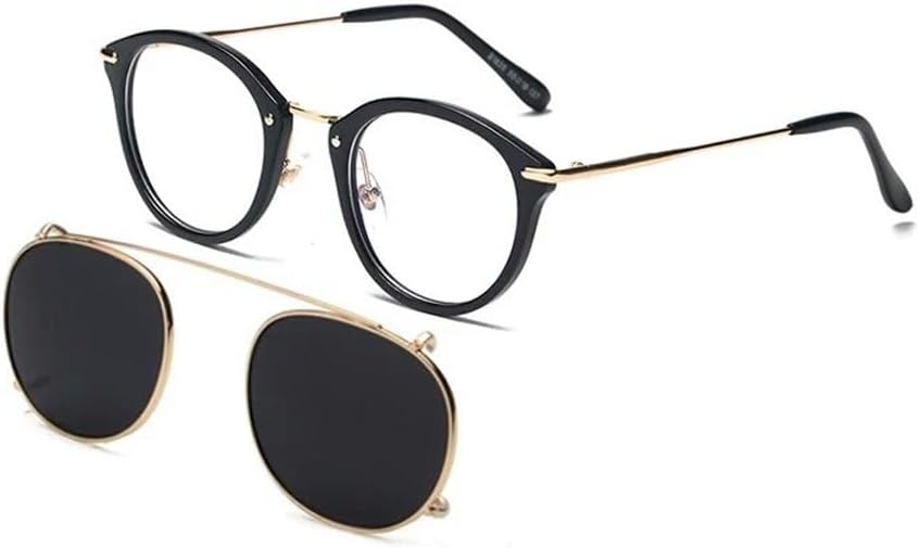Retro Women Steampunk Sunglasses Flip Separable Fashion Men Round Punk Glasses UV400