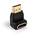 Produktbild 270° HDMI Adapter HDMI Buchse auf HDMI Stecker, vergoldet, FullHD, 1080p