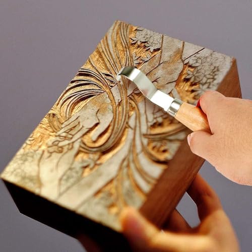 KOMUNJ Hook Knife Carving Tool for Wood, for Wood Carving, Print Graphics, Woodwork, Hiccups, Hand Carving, DIY Craft, Woodworking Tool - Image 7