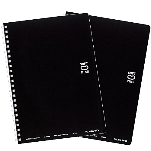 Kokuyo soft ring notebook dot-filled borders A5 2 books B ruled Blacks -SV331BT-DX2 by Kokuyo Co., Ltd.