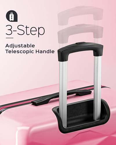 Suitour Carry on Suitcase Airline Approved, Hardside Lightweight Rolling Luggage for Women (20" Carry-on)4