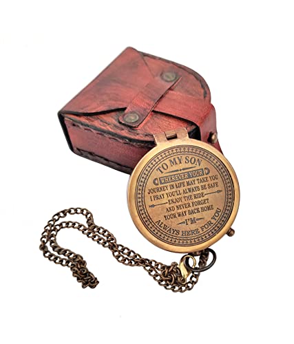 Brújula Be Blessed con Estuche de Cuero miniatura 1