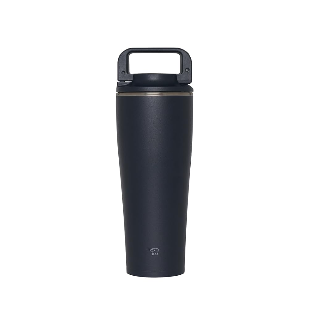 Stainless Carry Tumbler with Pop-up Straw, 26-Ounce, Slate Black