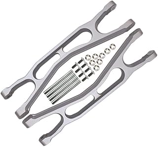 Aluminum 6061-T6 Front Or Rear Extended Upper Arms For Traxxas 1:5 X Maxx 8S With WideMAXX #7895 / XRT 8S Monster Truck Upgrades - Silver