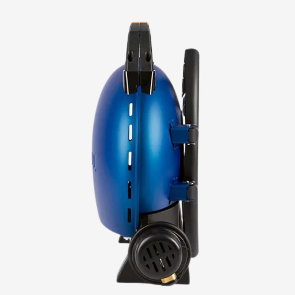 500 barbecue a gas portatile da campeggio con piastra in ghisa, doppio uso a gas, bruciatore 9000 BTU | area di cottura da 1065 cm, barbecue a gas compatto per giardino, viaggi e roulotte | 4