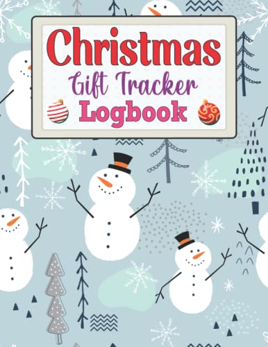Christmas Gift Tracker Logbook: Merry Christmas Awesome Gift Ideas List Tracker Logbook for Organizing Christmas Season Gifts, Cute Funny Holiday Xmas Gift List Book for Christmas.