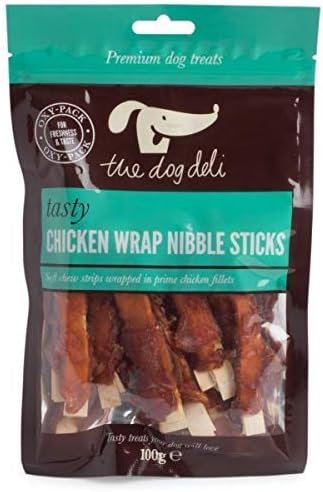The Dog Deli Premium Dog Treats Tasty Chicken Wrap Nibble Sticks, 100 g (Pack of 1)