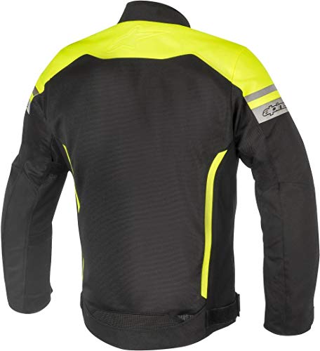 Alpinestars Men's Leonis Drystar Air Motorcycle Jacket, Black/Yellow, Small #TOP1