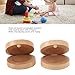 Castanets,1 Pair of Wooden Kids Education Wood Finger Clappers Percussion Musical Instruments