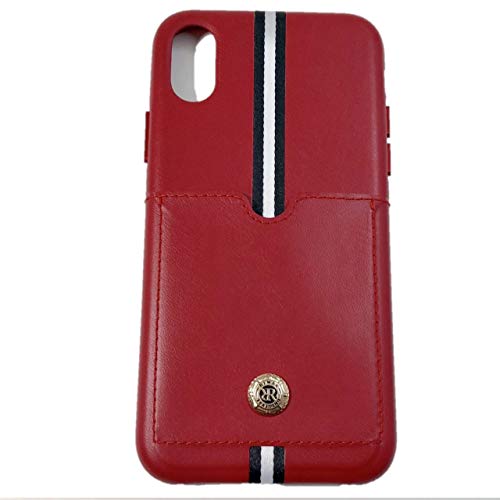 REMAX Coque de Protection en Cuir PU pour iPhone X avec Fentes pour Cartes de crédit Oyster Slim Covers Back pour Apple iPhone x 14,7 cm