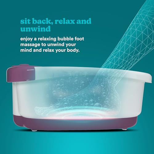HoMedics Bubblemate Foot Spa and Massager with Keep Warm Function, Soothing Soak Massage Nodes, Bubble Turbo Strip, Pedicure Pumice Stone - Image 6