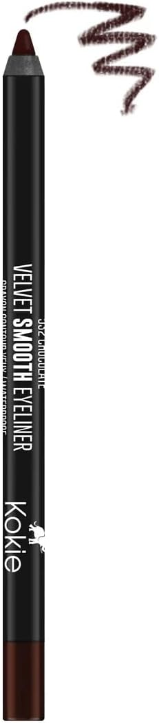 Cosmetics Waterproof Velvet Smooth Eyeliner Pencil, Chocolate, 0.042 Ounce