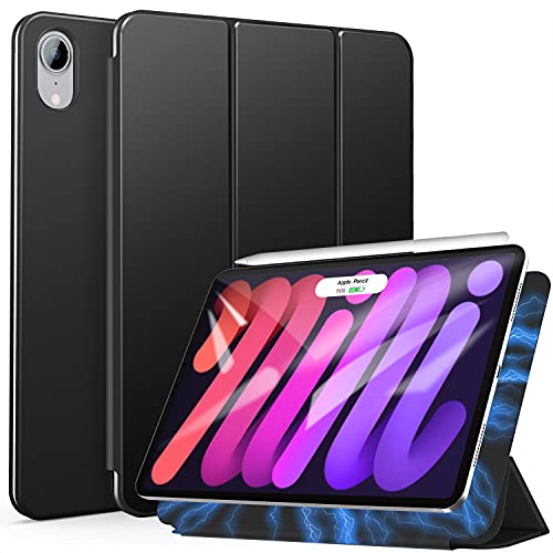 ZtotopCases iPad Mini6 ケース 2021第6世代用 スマート 超スリム 軽量 磁気バック iPad 8.3 インチ カバー 三つ折り スタンド Pencil 2 充電対応