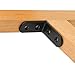 60Pcs 2” Black Corner Brace, 50MMx50MM Heave Duty Corner Brackets for Wood, 90 Degree Corner Braces Joint Right Angle Bracket for Shelves, Tables, Dressers, Chairs, Metal Iron l Shape Bracket