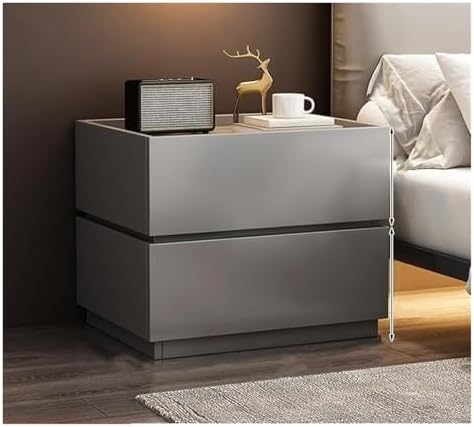 Stackable 2-Drawer Wooden Nightstand - Versatile Bedside Table & Storage Cabinet for Living Room, Office & Bedroom - Stylish, Space-Saving Design for Any Room