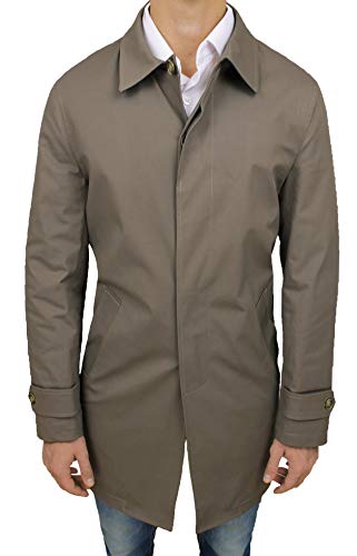 Veste manteau homme classique coupe droite style sartoriale trench chic