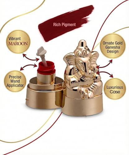 Image of 100% Natural Sindoor Kumkum Powder for Women Puja Tilak Suhaag Sindoor(Maroon)