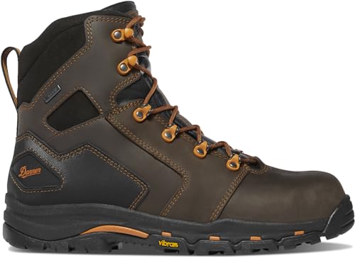 Danner Vicious 6” Composite Toe Work Boots for Men - Waterproof Leather with Breathable Gore-Tex Lining, Speed Lace System & Non Slip Heeled Outsole3