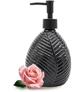 VKSG Glass Soap Dispenser for Kitchen, 11.2oz Hand Soap Dispensers Pump Bottles, Shower Liquid So...