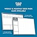 Daily Planner Desk Pad, Undated Tear Off To Do List Pad with Priorities and Notes, Thick 120gsm Paper, 100 Sheets, Small Desk Pad for Work Office, 5.6 x 8.3 Inches