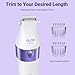 Bikini Trimmer for Women, IPX7 Waterproof Wet & Dry Electric Razors for Women, Bikini Legs Underarm Pubic Hairs Rechargeable Electric Shaver with 2 Trimmer Heads and Travel Razors