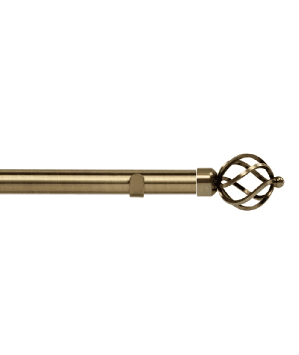 New Edge Blinds Metal Curtain Pole - 28mm Diameter - 210cm - Gold