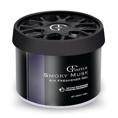 Image of Smoky Musk Gel Car Perfume | 120g Strong Fiber Air Freshener | Musk Car Scent for Fresh Interiors | Luxury Car Accessories