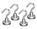 Produktbild DSstyles Magnethaken 4 Stück Heavy Duty Mantel Haken Neodym Magnete Haken Starke Magnetische Haken