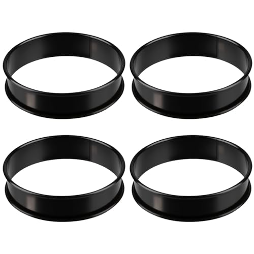 Set of 4 Non-Stick Crumpet Rings - Stainless Steel 9.5cm Baking Moulds for Frying Eggs, English Muffins, Pancakes & Pastry - Image 7